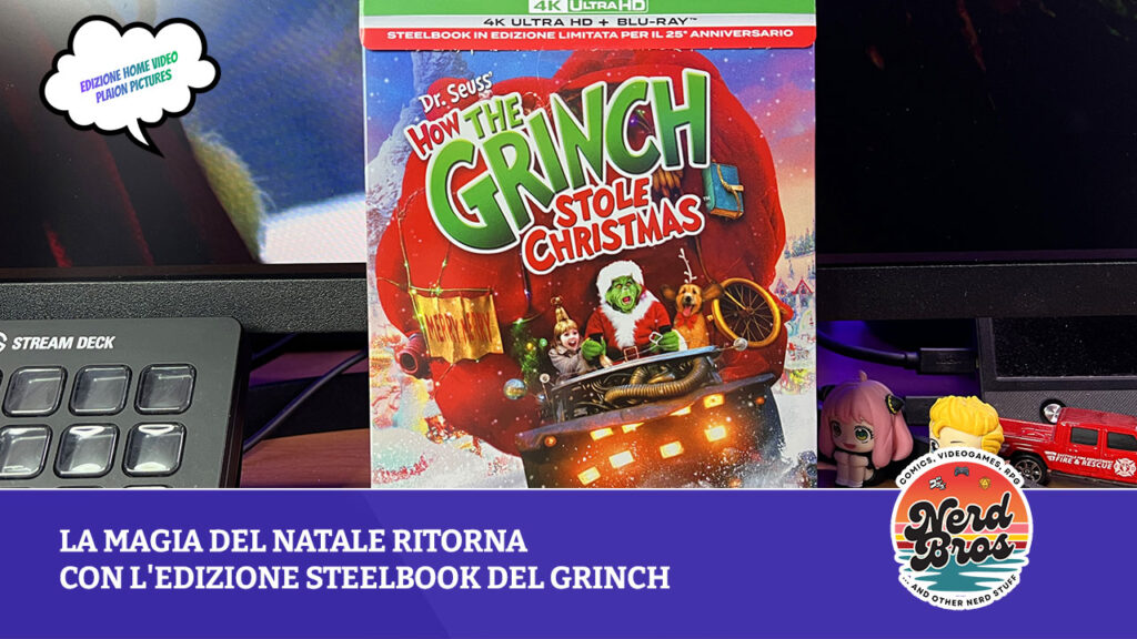 La magia del Natale ritorna con l’edizione Steelbook del Grinch